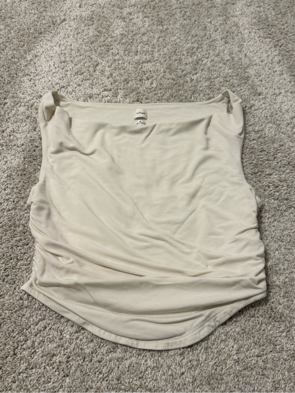 Wilted Cream Ruched Tank Top